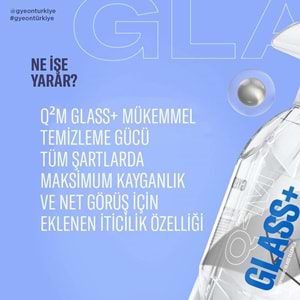 GYEON Q²M Glass+ Plus Hidrofobik Yağmur Su Kaydırıcı Cam Temizleyici - 1000 ml