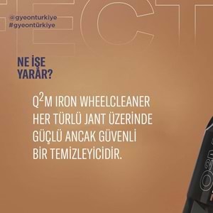 GYEON Q²M Iron WheelCleaner Demir Tozu Çözme Etkili Jant Temizleyici - 4000 ml