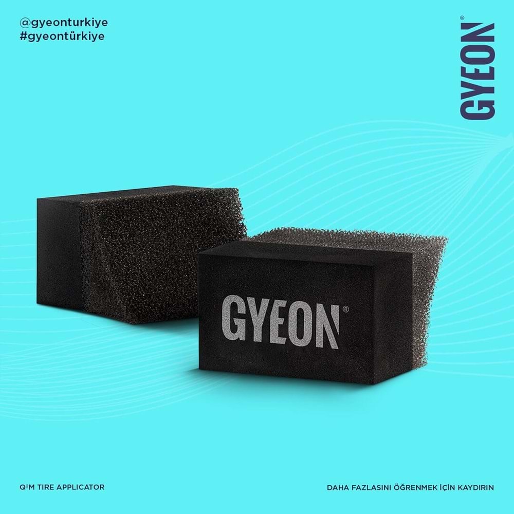 GYEON Q²M Tire Applicator Lastik Parlatıcı Sünger Büyük Boy - 2'li Paket