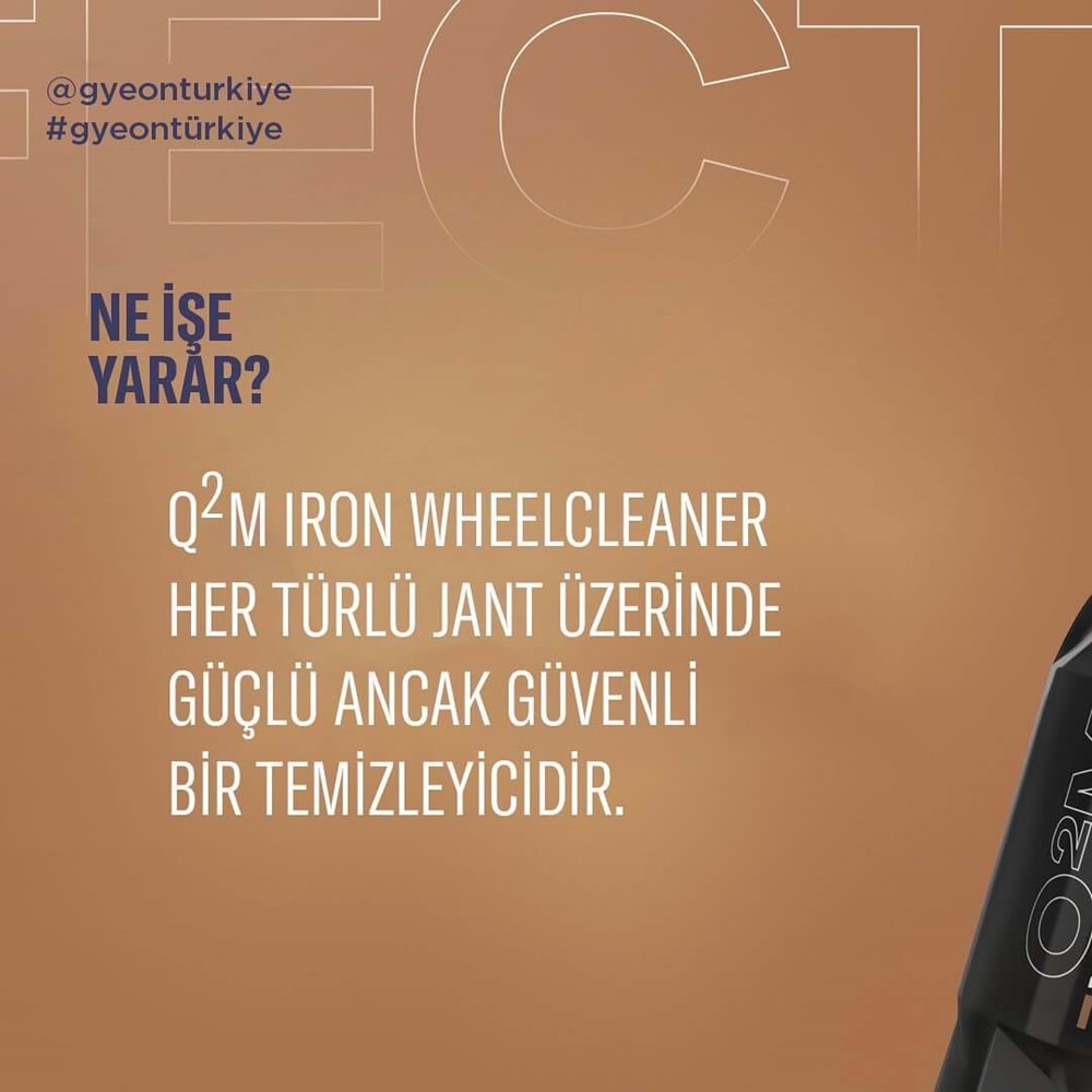 GYEON Q²M Iron WheelCleaner Demir Tozu Çözme Etkili Jant Temizleyici - 1000 ml